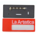 Wholesale Magnet Hotel Employee Reusable Blank Magnetic Metal Name Badge with logo